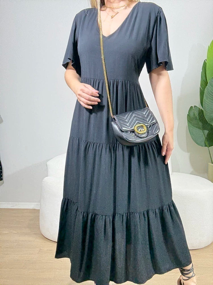 VESTIDO VIVI MANGA CURTA