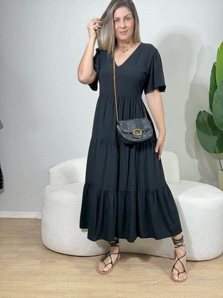 VESTIDO VIVI MANGA CURTA