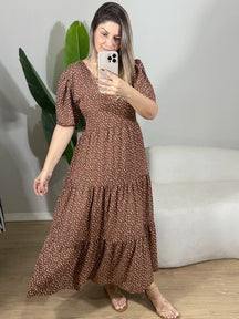 VESTIDO VIVI MANGA CURTA