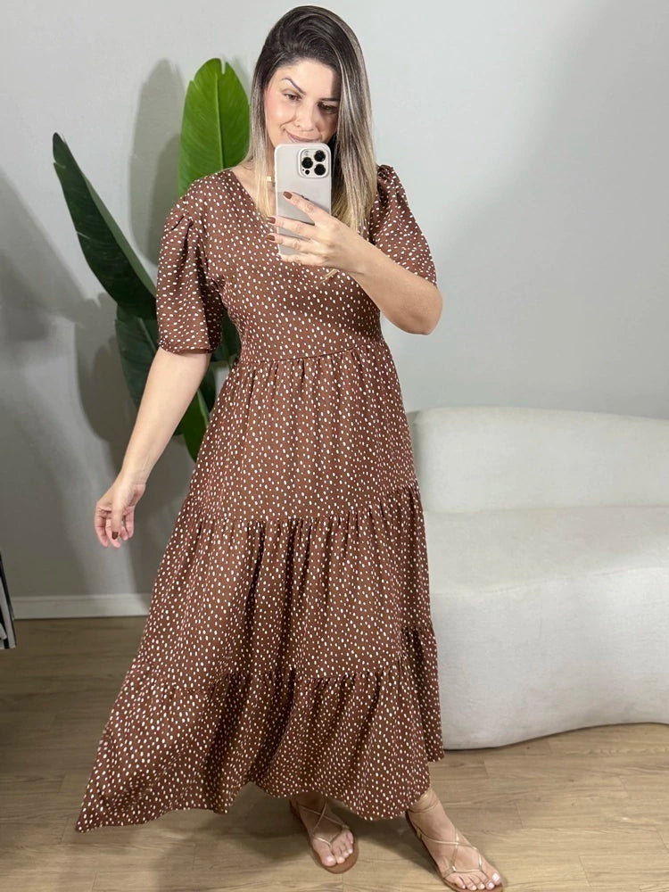 VESTIDO VIVI MANGA CURTA