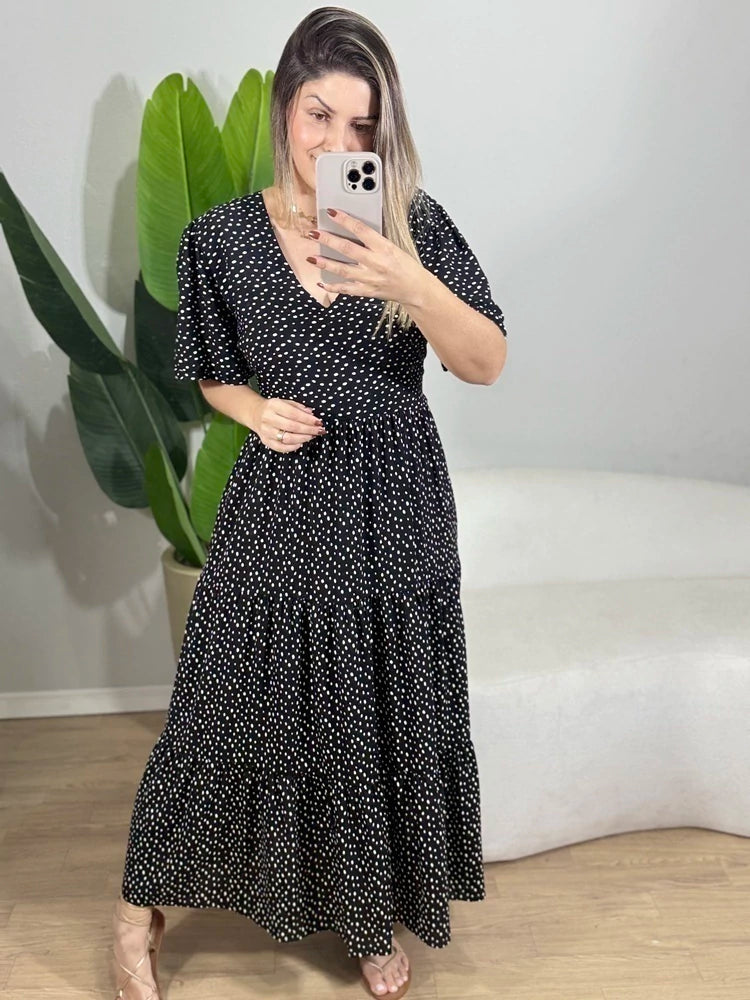 VESTIDO VIVI MANGA CURTA